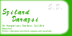 szilard darazsi business card